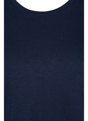 2-pak basis t-shirt i bomuld, Navy/Navy Stripe, Packshot image number 3
