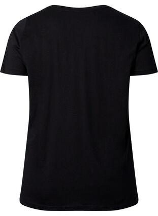 Trænings t-shirt med print, Black w. Run Away, Packshot image number 1