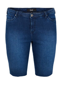 Lange denimshort i bomuld