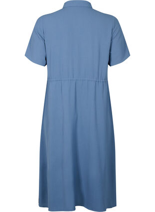 Skjortekjole med korte ærmer, Vintage Indigo, Packshot image number 1