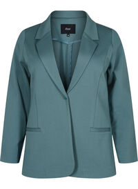 Enkel blazer med knaplukning
