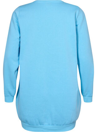 Lang sweatshirt med tekstprint, Baltic Sea, Packshot image number 1