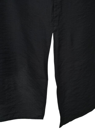 One-shoulder kjole i viskose, Black, Packshot image number 3