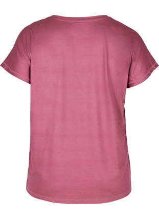 Ensfarvet trænings t-shirt, Violet Quartz, Packshot image number 1