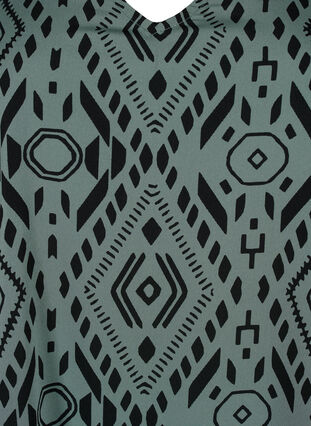 FLASH - Tunika med v-hals og print, Balsam Graphic, Packshot image number 2
