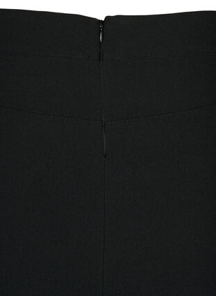 Tætsiddende midinederdel med slids, Black, Packshot image number 3