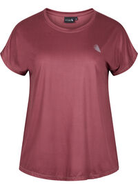 Ensfarvet trænings t-shirt