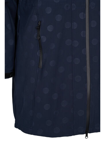 Softshell jakke med aftagelig hætte, Navy, Packshot image number 3
