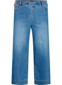 Cropped jeans med vidde