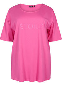 Oversize bomulds t-shirt med tryk
