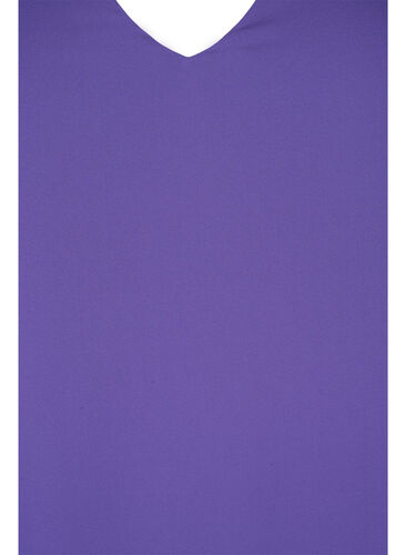 Bluse med 3/4 ærmer og v-hals, Ultra Violet, Packshot image number 2