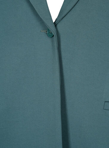 Enkel blazer med knaplukning, Silver Pine, Packshot image number 2