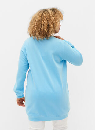 Lang sweatshirt med tekstprint, Baltic Sea, Model image number 1